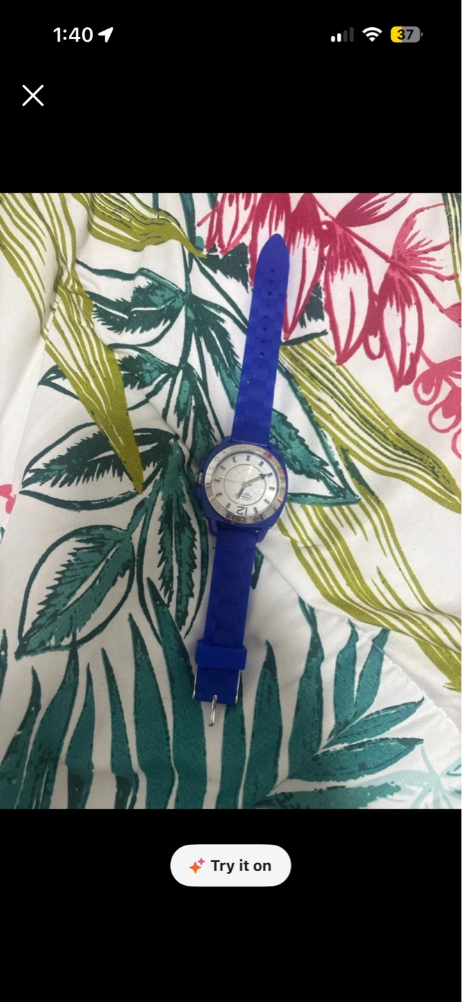 Blue Silicone Coach Watch
