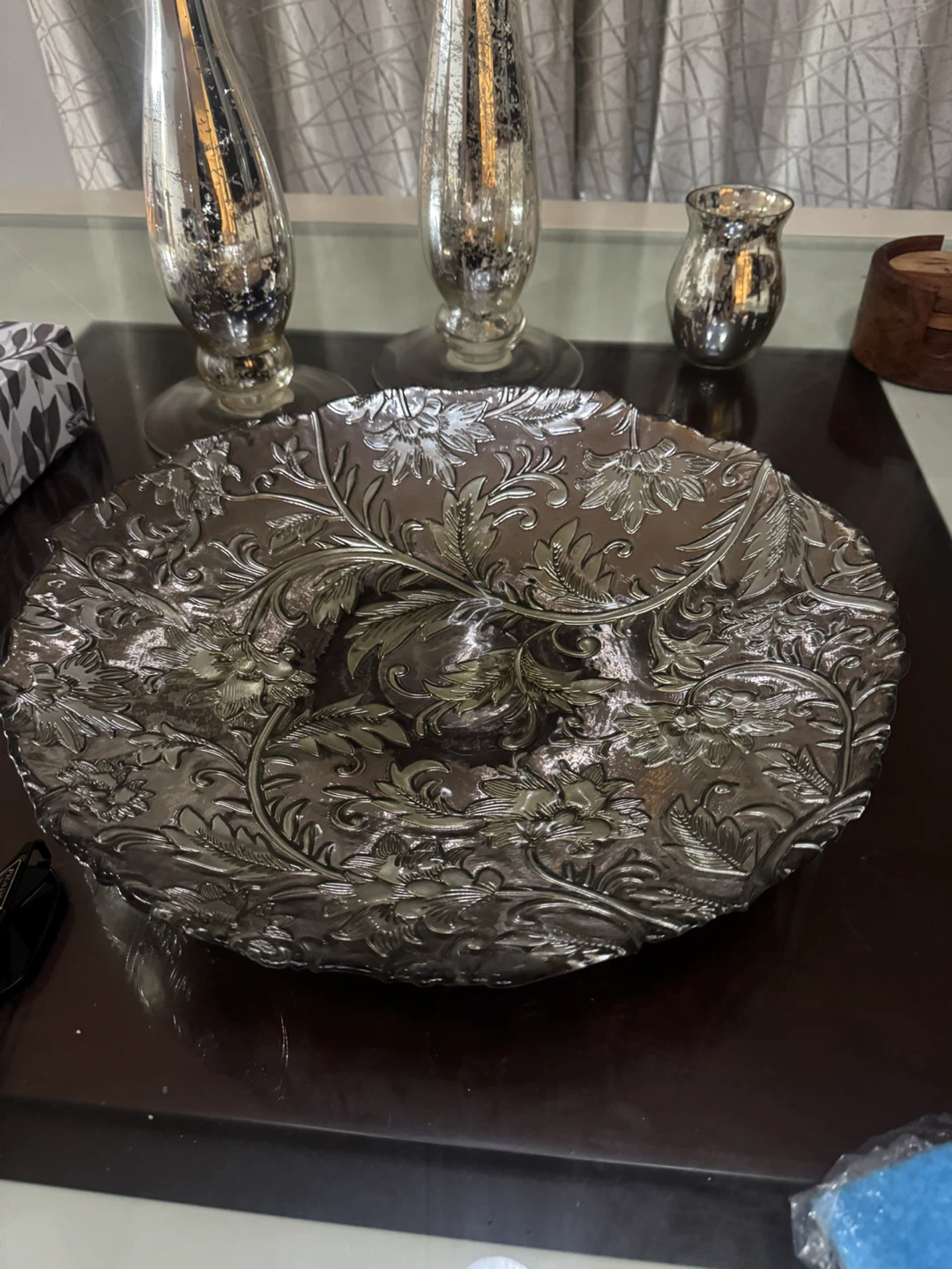 Decorative Embossed Metal Bowl - photo 2