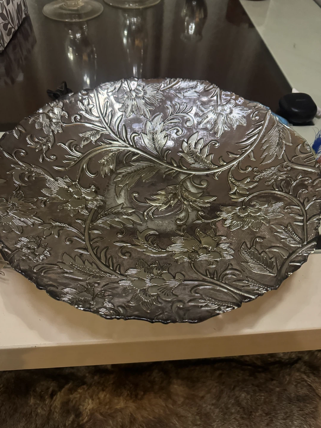 Decorative Embossed Metal Bowl - photo 3