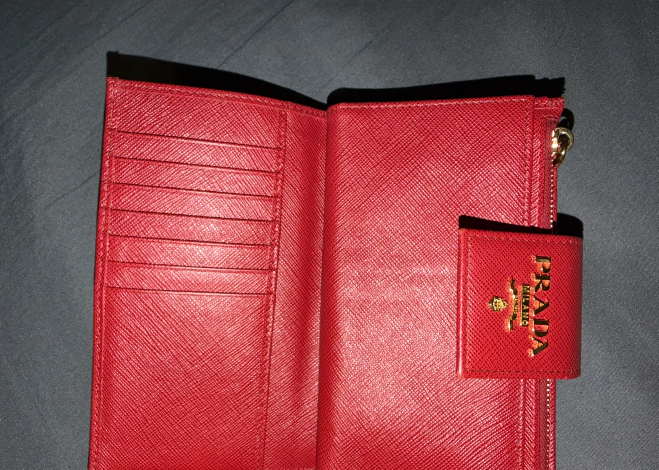 Prada Red Saffiano Leather Wallet - photo 3