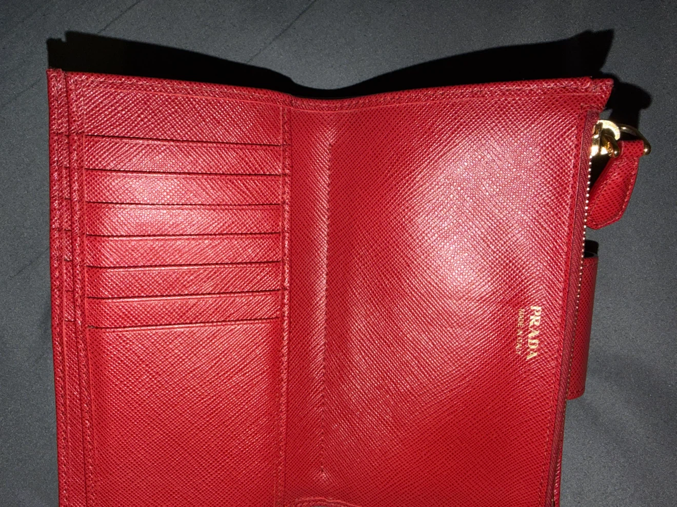 Prada Red Saffiano Leather Wallet - photo 4