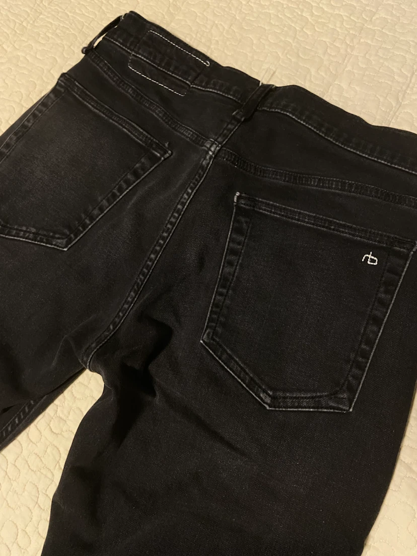 rag & bone Fit 2 Slim Jeans - Washed Black, Size 30W 32L - photo 2