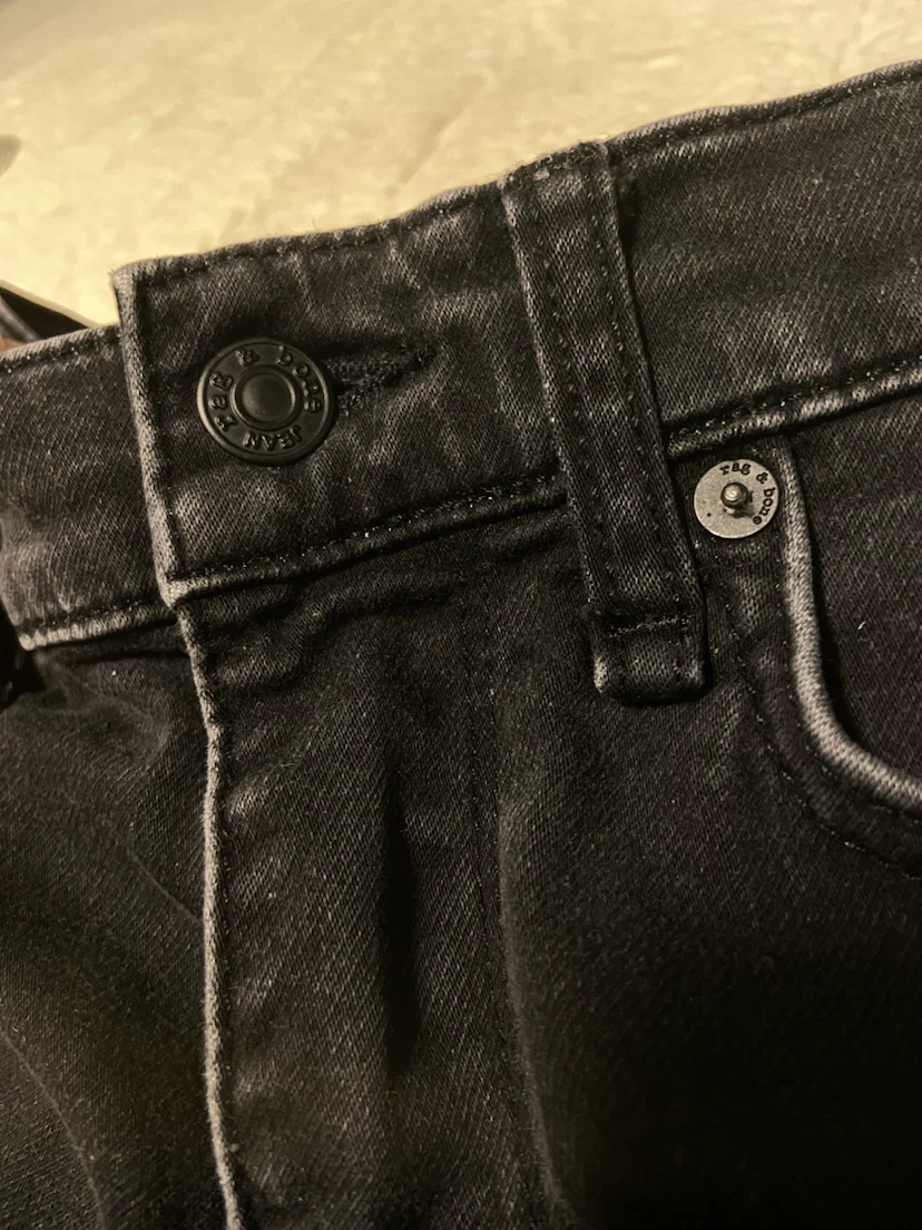 rag & bone Fit 2 Slim Jeans - Washed Black, Size 30W 32L - photo 3