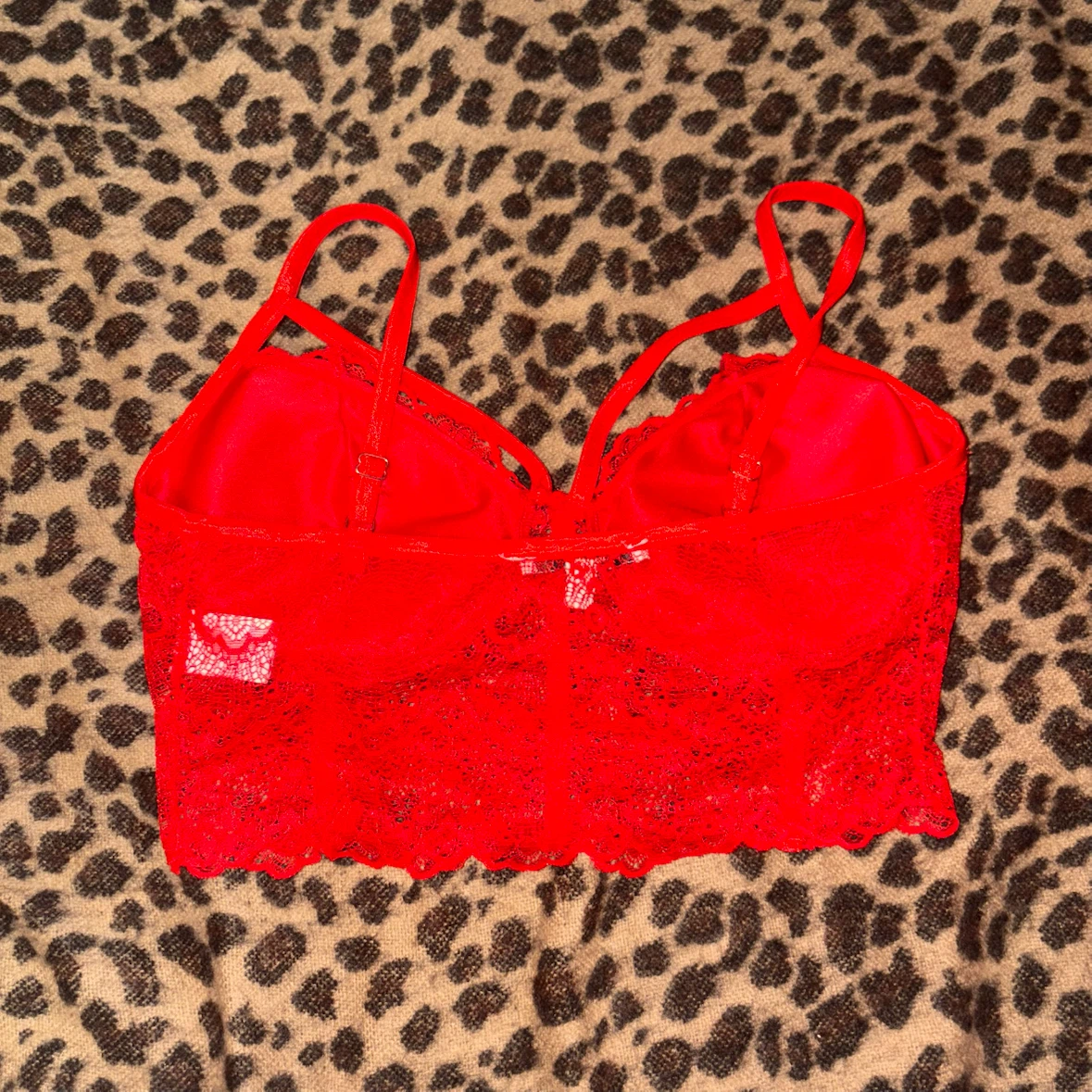 red strappy bralette top - photo 2