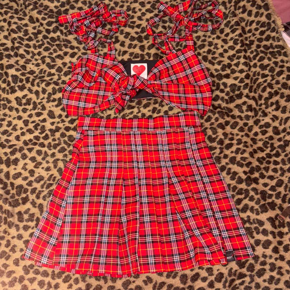 omighty plaid 2pc set