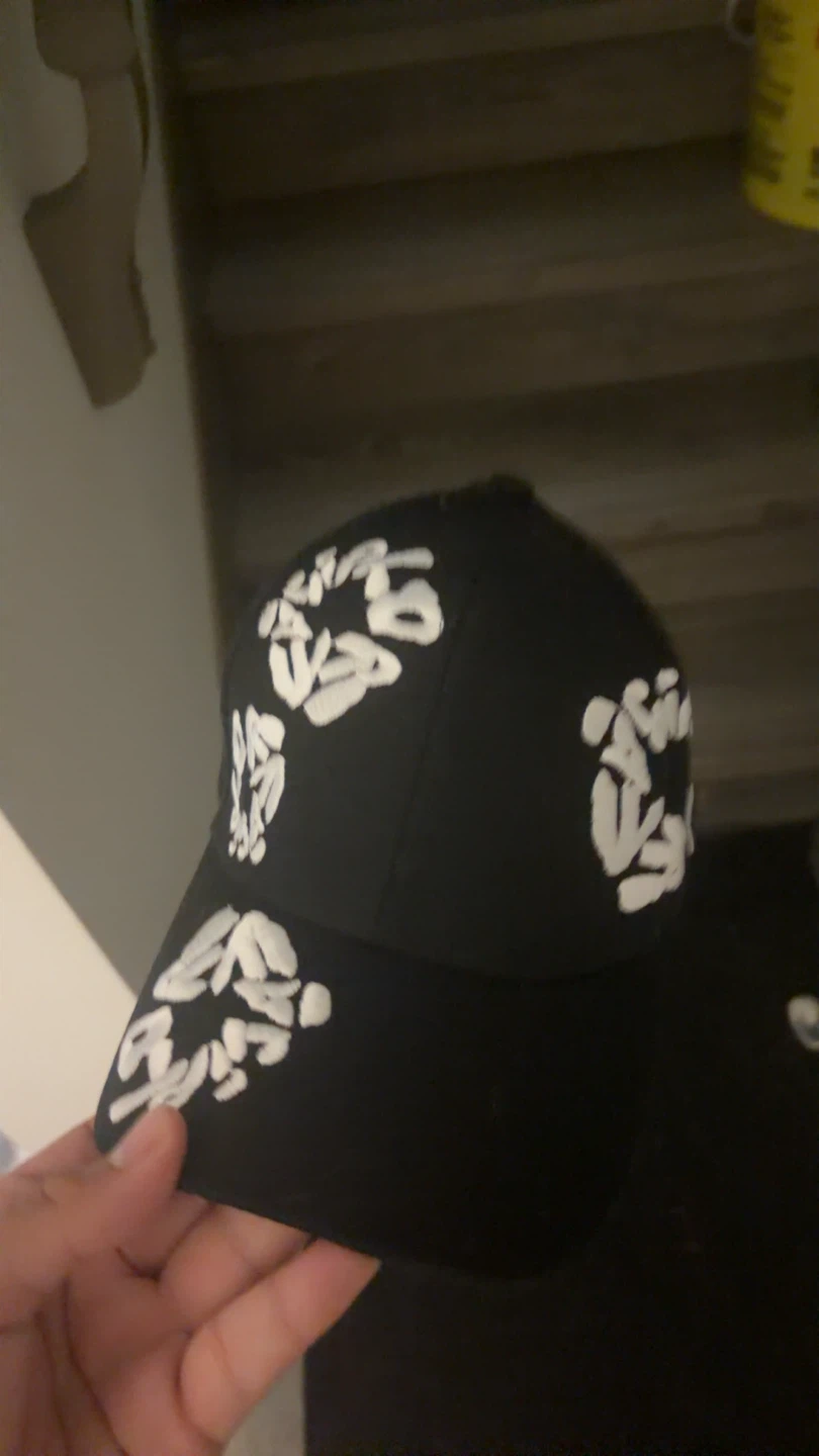 Denim tear cap or flower cap