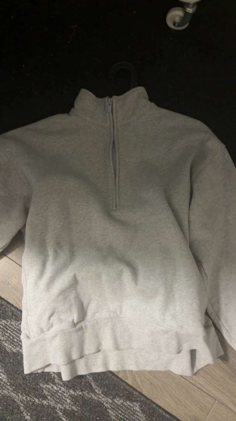 ARITZIA Sweatfleece Cozy Fleece Quarter Zip Sweater