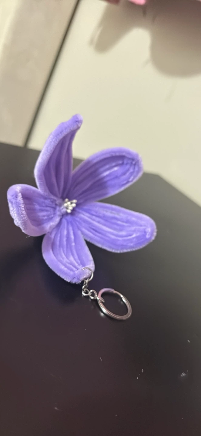 Purple Flower Keychain - photo 4