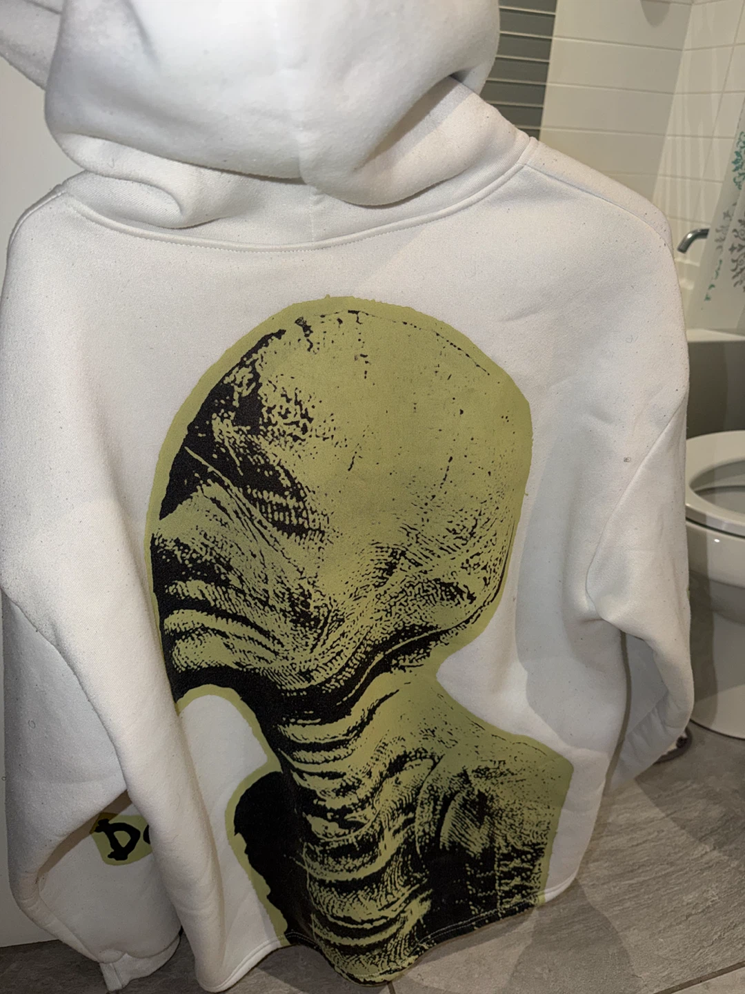 White Graphic Hoodie - photo 2