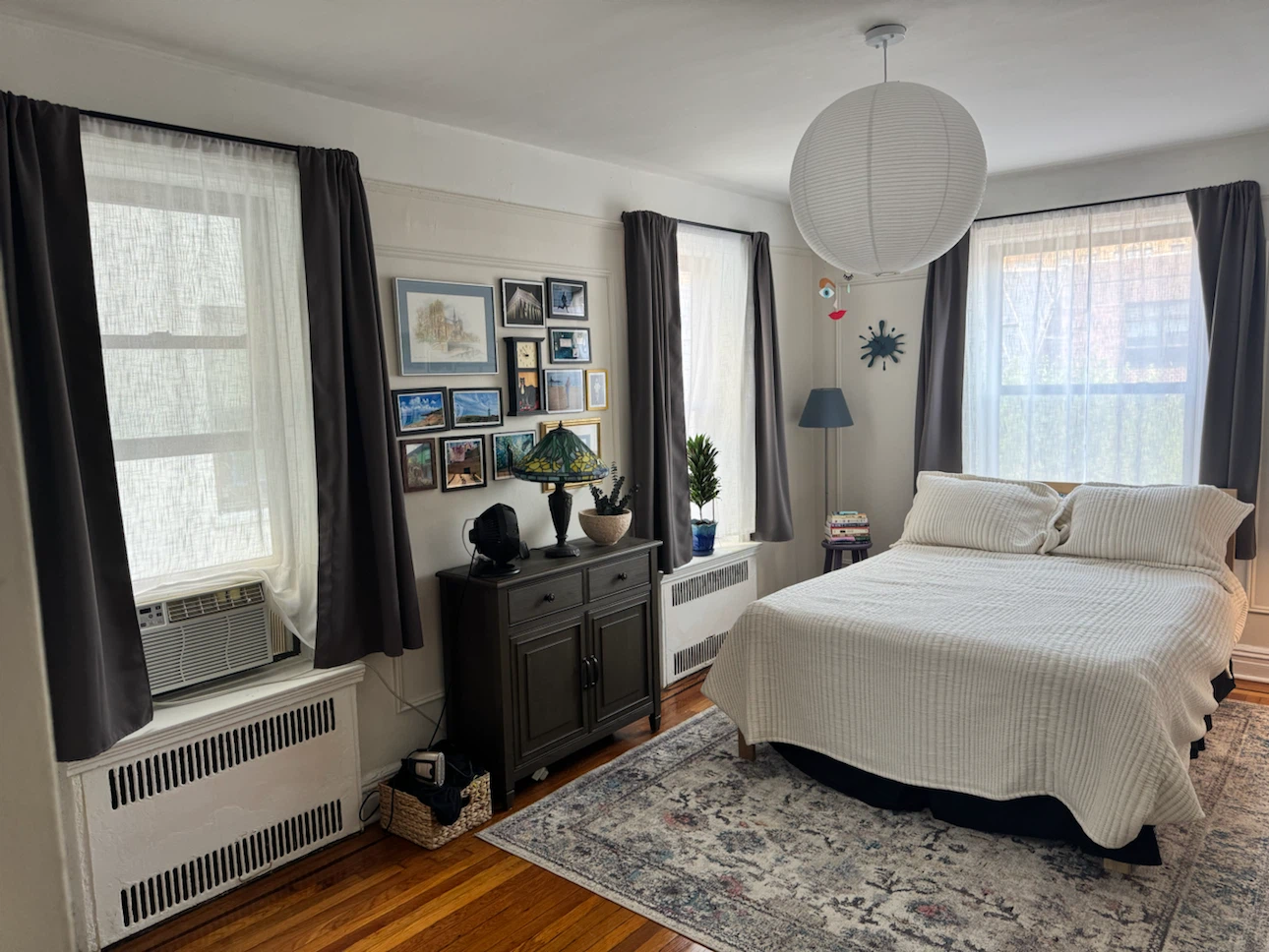 3 Dark Gray Blackout Curtains (6 panels) - photo 3