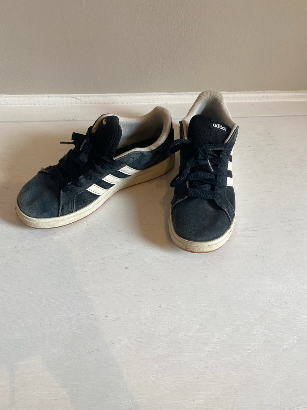 Adidas Black Suede Sneakers