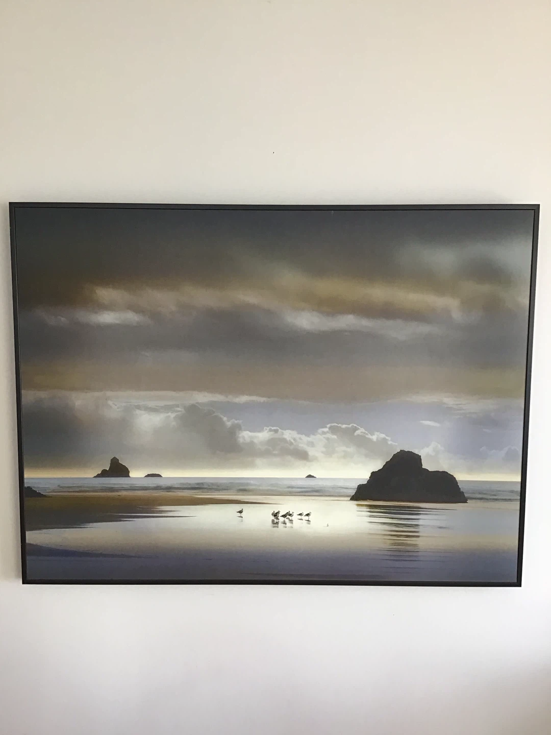 Framed Landscape Art Print of Coastal Scene