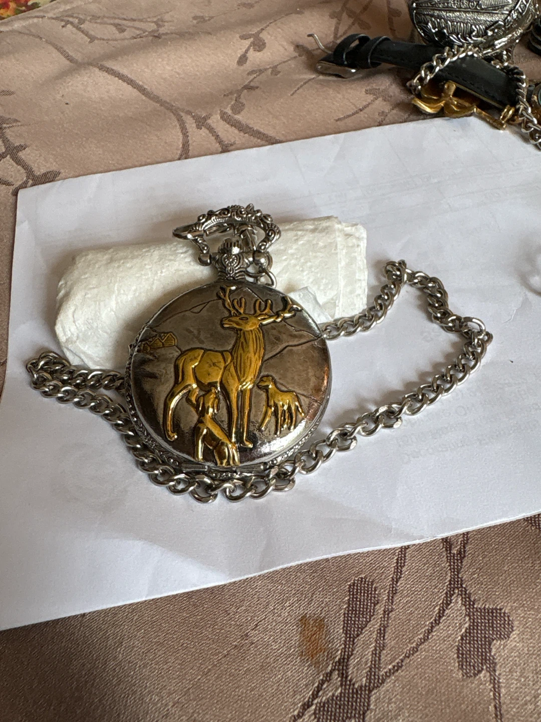 Japona Quartz Pocket Watch with Train Design - photo 3