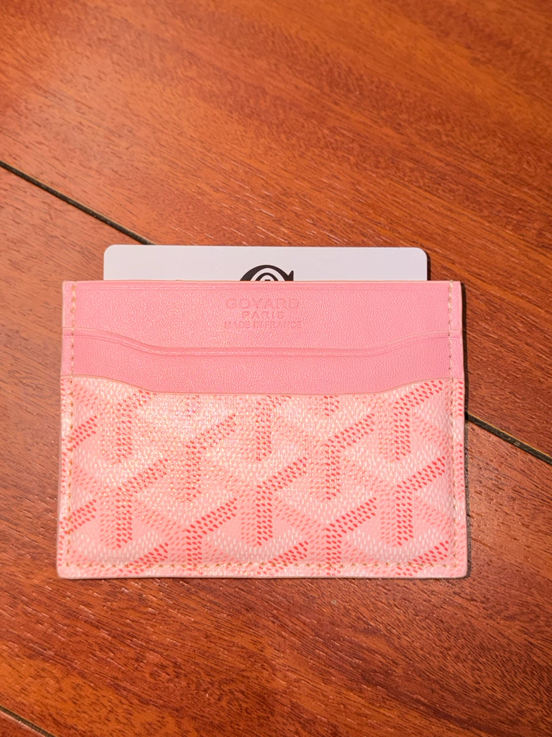 Goyard Pink Monogram Card Holder