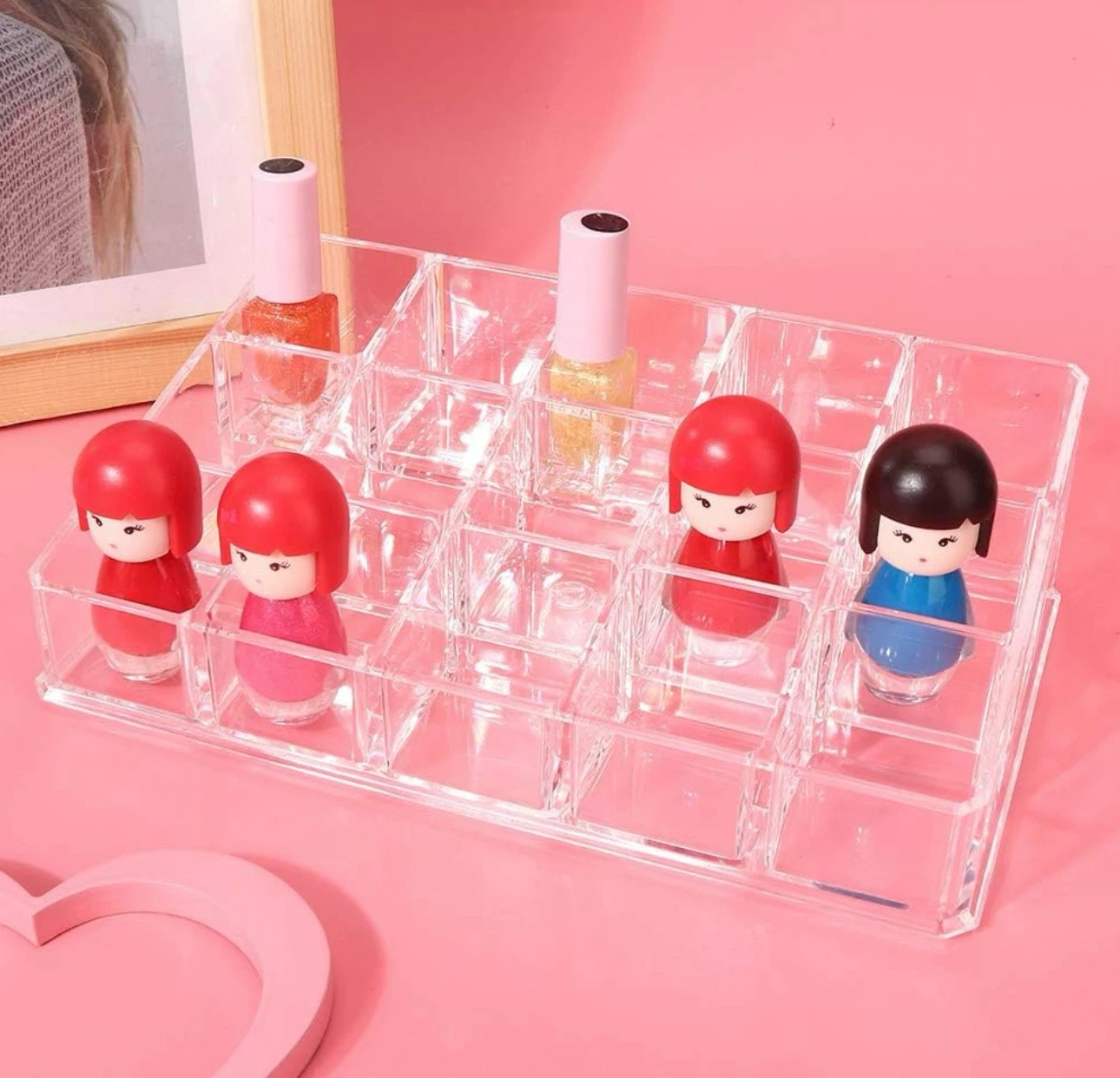 Clear Acrylic Makeup Organizer Holder - photo 3