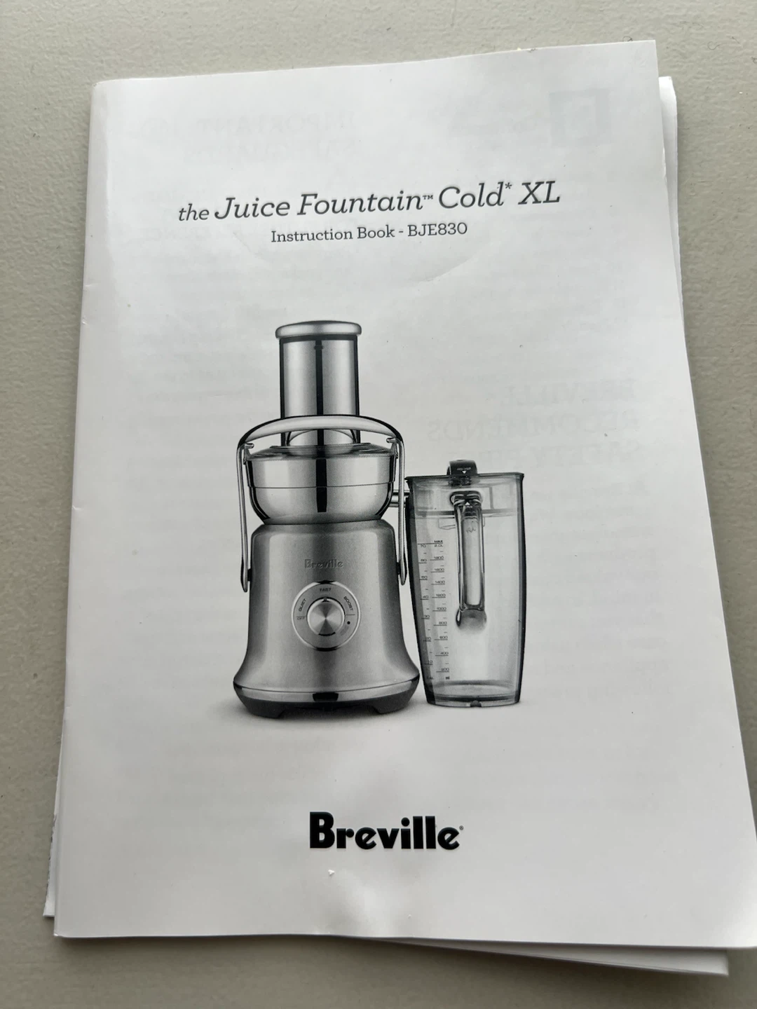 Breville Juice Fountain Cold XL Juicer - photo 5