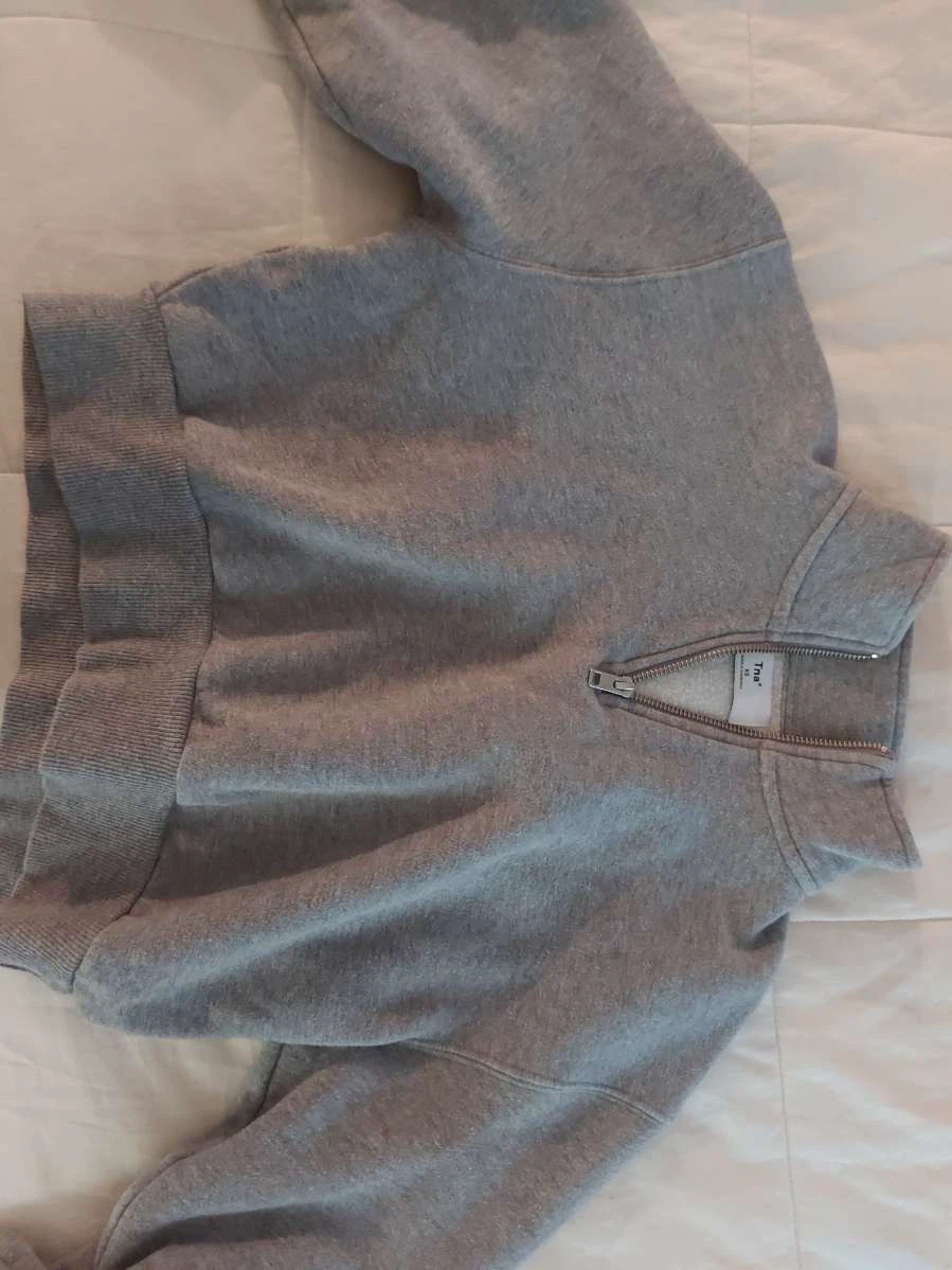 Tna Grey Quarter Zip Sweatshirt