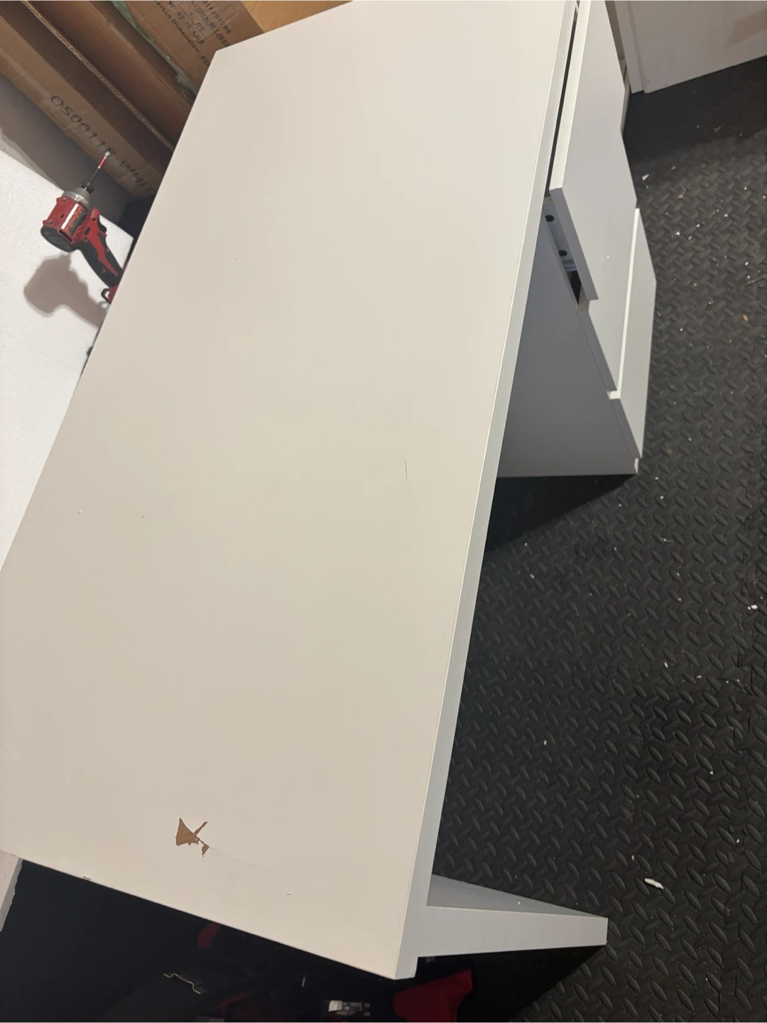 White computer Desk with Drawers - photo 2