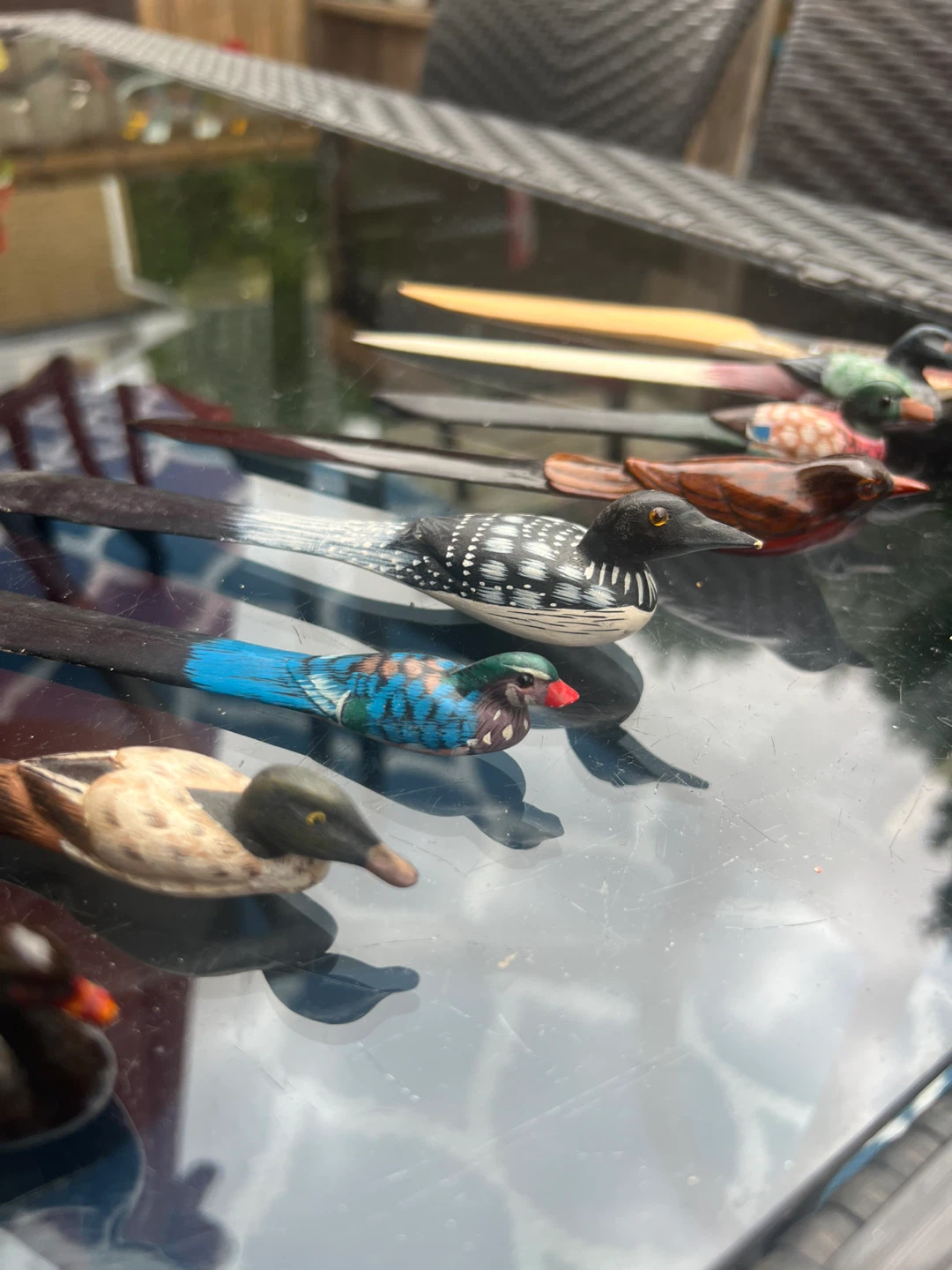 Wooden Bird Letter Opener Set