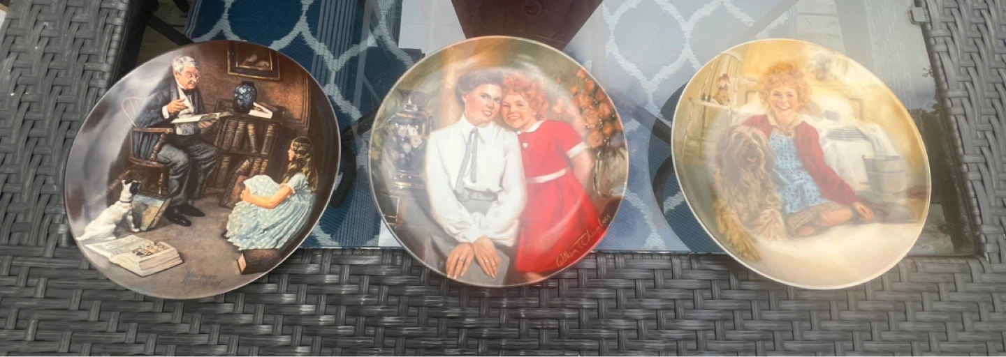 Collection of 3 knowles plates