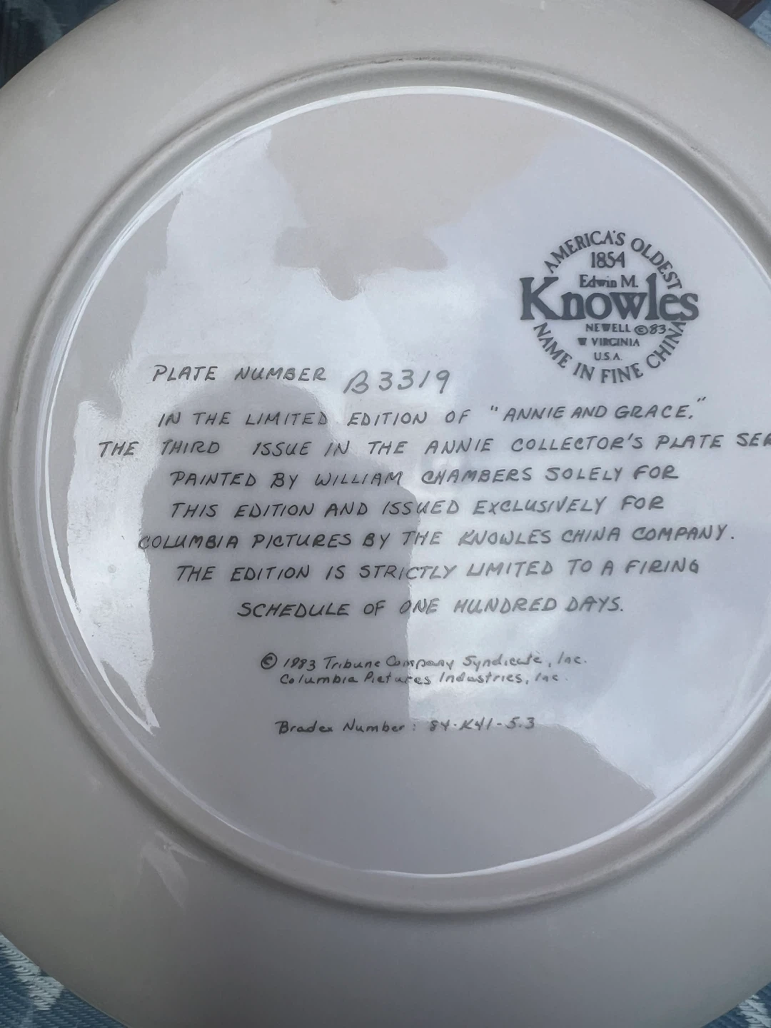 Collection of 3 knowles plates - photo 4