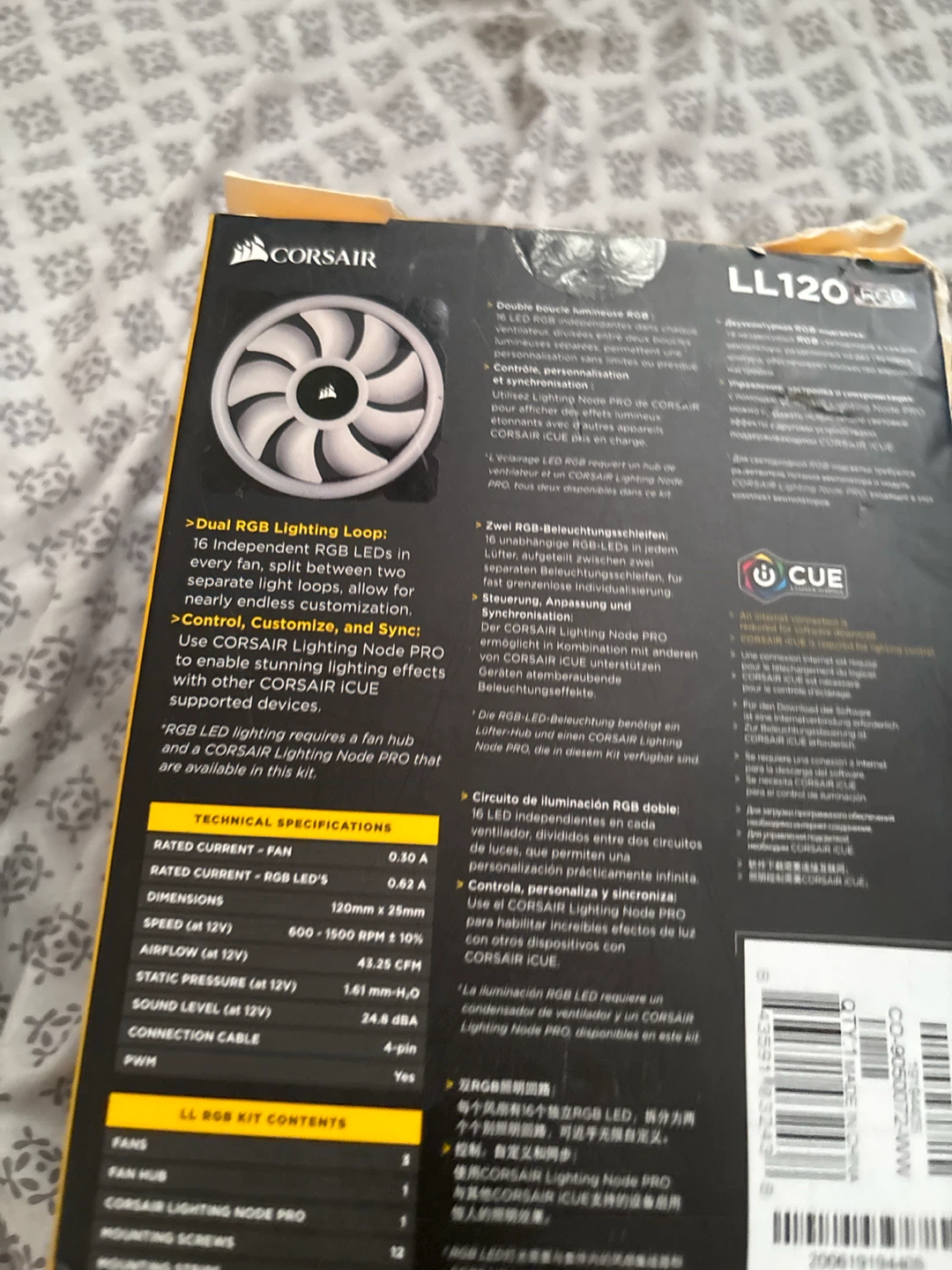 Corsair LL120 RGB LED Series Fans (3-Pack) - photo 2