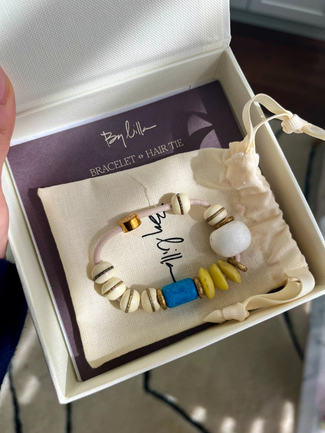 New Anthropologie Lilla Mela Verde Bee Breaded Bracelet/Hair Tie - photo 2