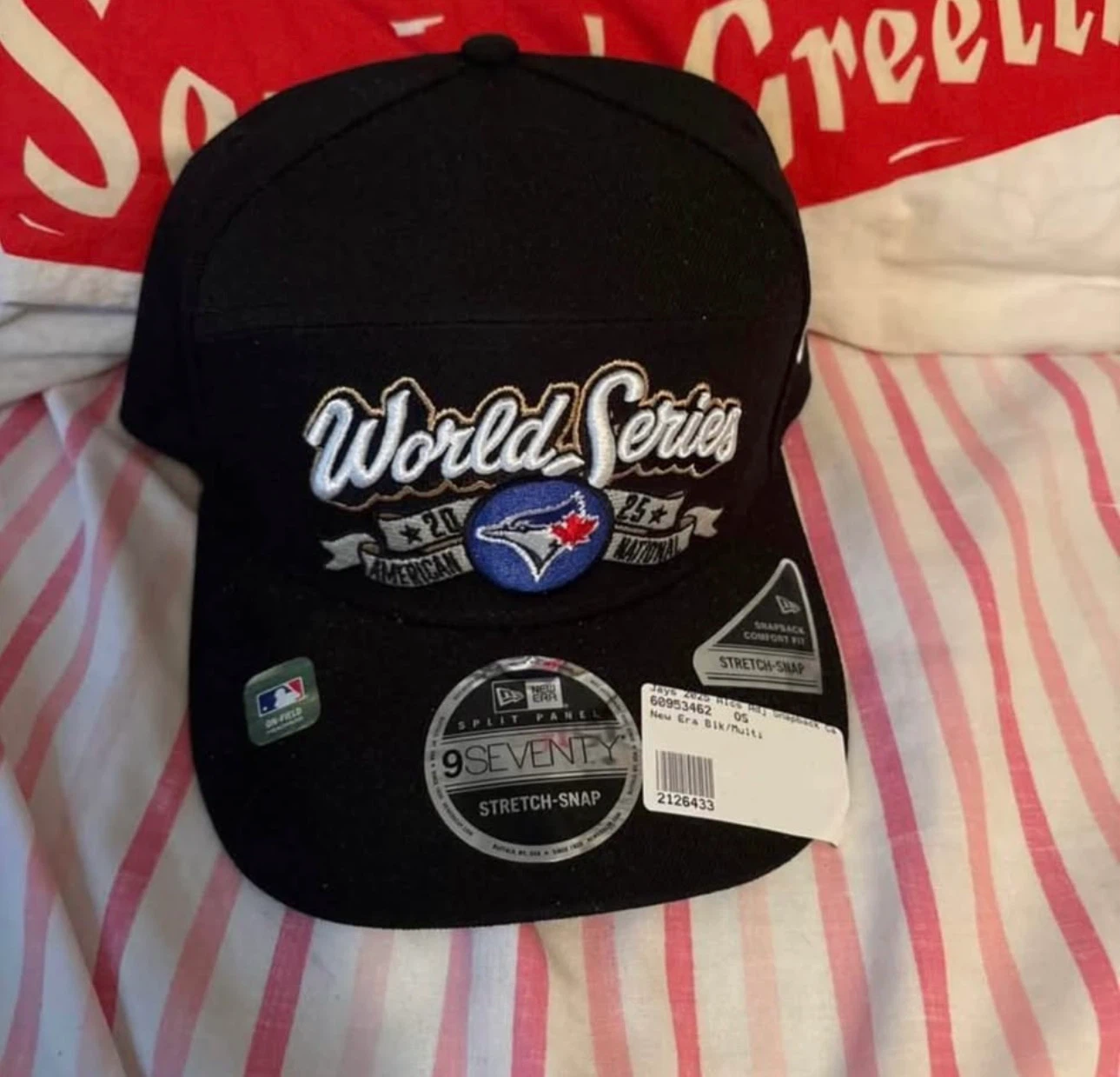 Toronto blue jays World Series hat SnapBack tags on