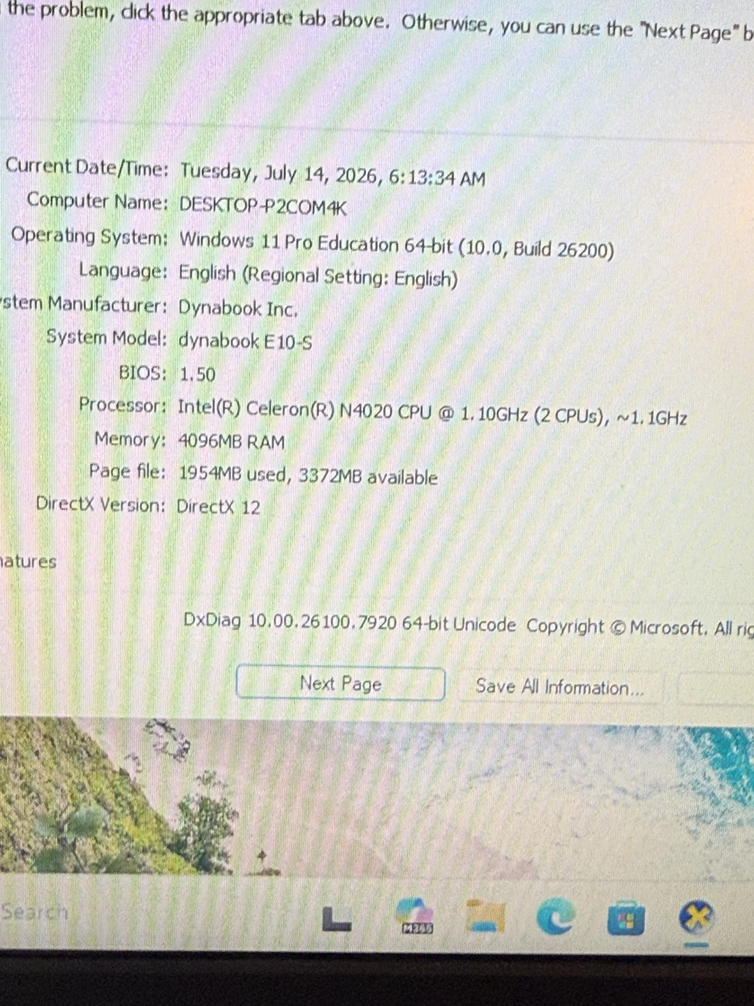 Dynabook E10-S Laptop with Charger - photo 2