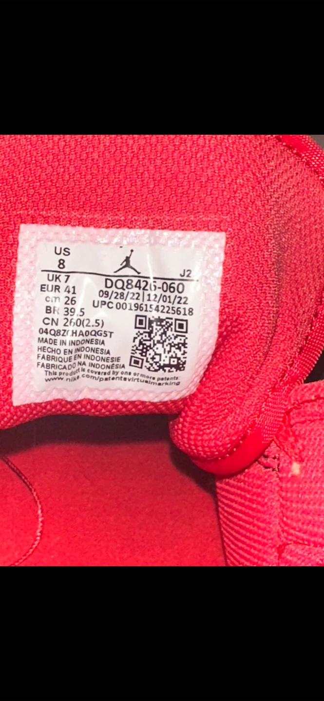 Air Jordan 1 Mid SE DQ8421-060 Red Black Sneakers - photo 3