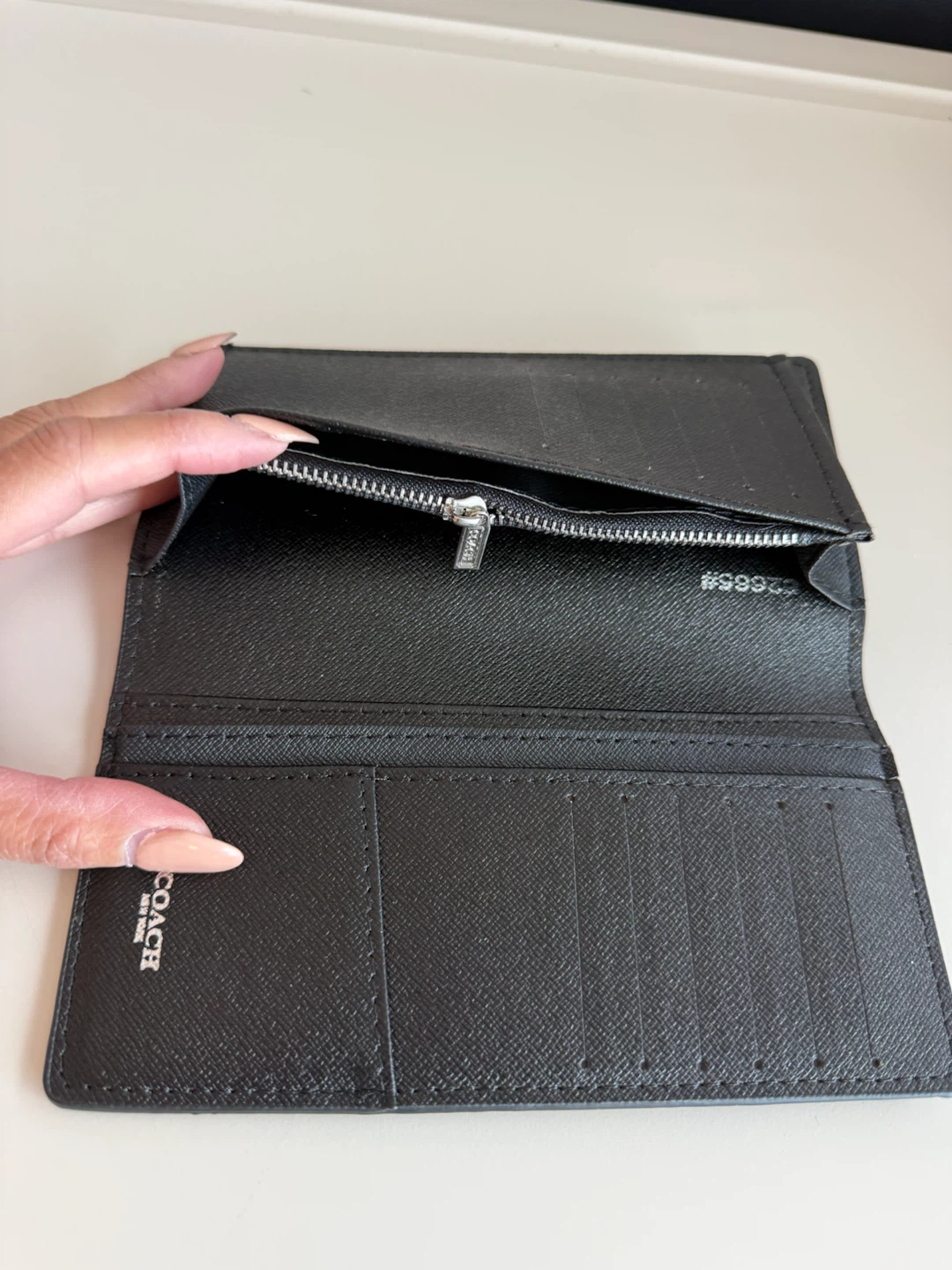 COACH Wallet - Black Signature Monogram - photo 2