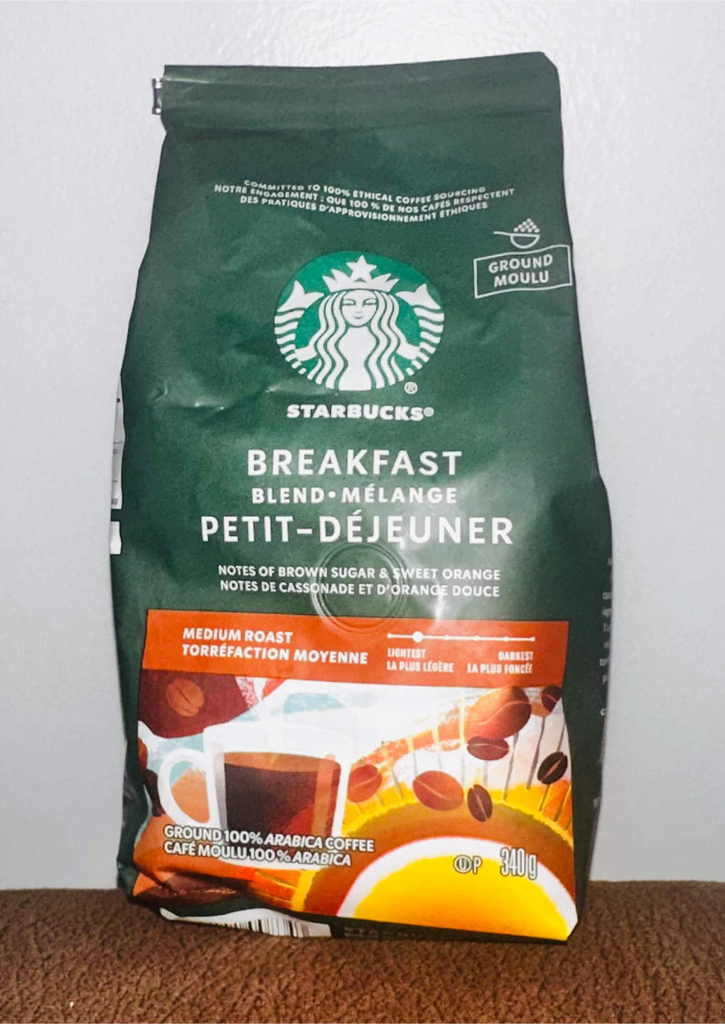 Starbucks Breakfast Blend Medium Roast Ground Coffee 340g - photo 3