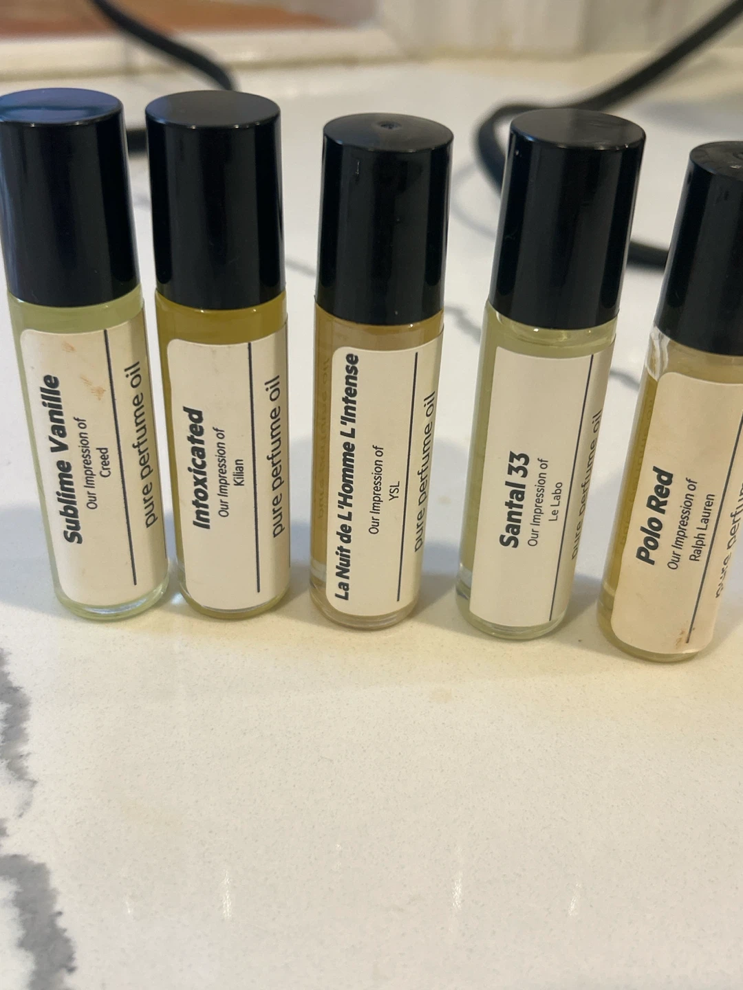 5 Cologne Oil Rollerball Set - Our Impression