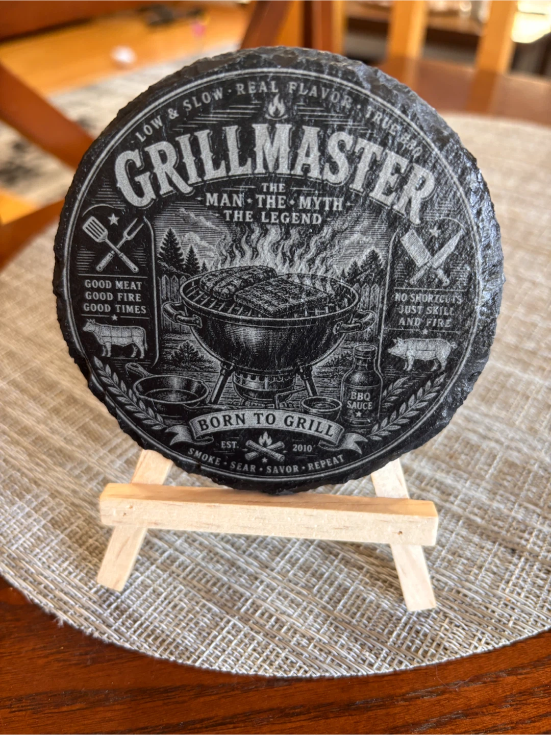 Engraved Slate Coasters - Multiple Designs - photo 3