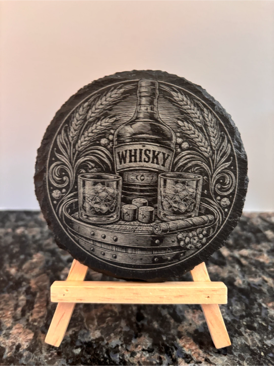 Engraved Slate Coasters - Multiple Designs - photo 5
