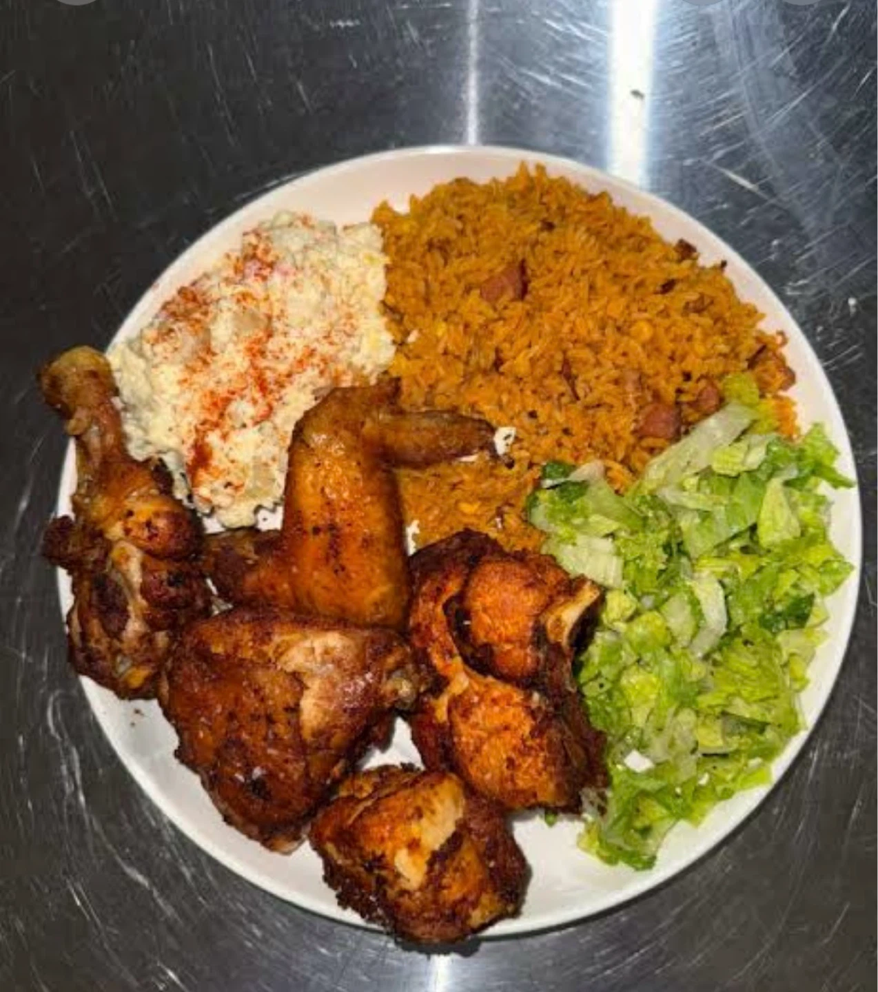 🇵🇷Chicken Dinner with Rice and Salad