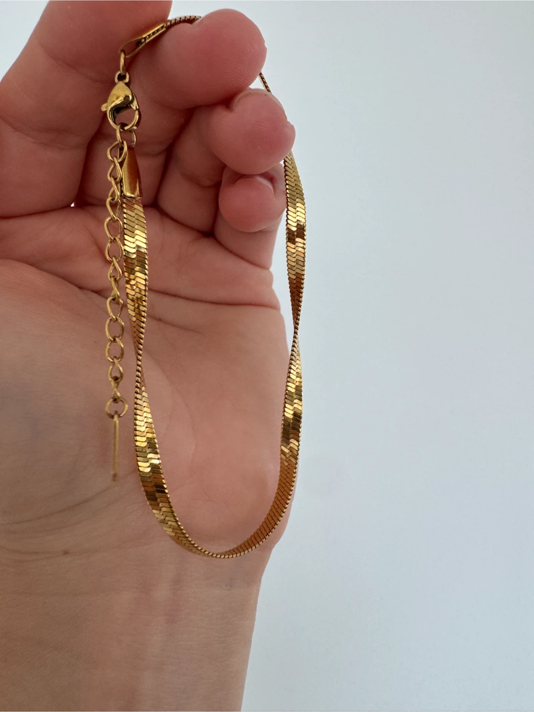 Gold-Tone Anklets – Butterfly & Herringbone Styles - photo 3