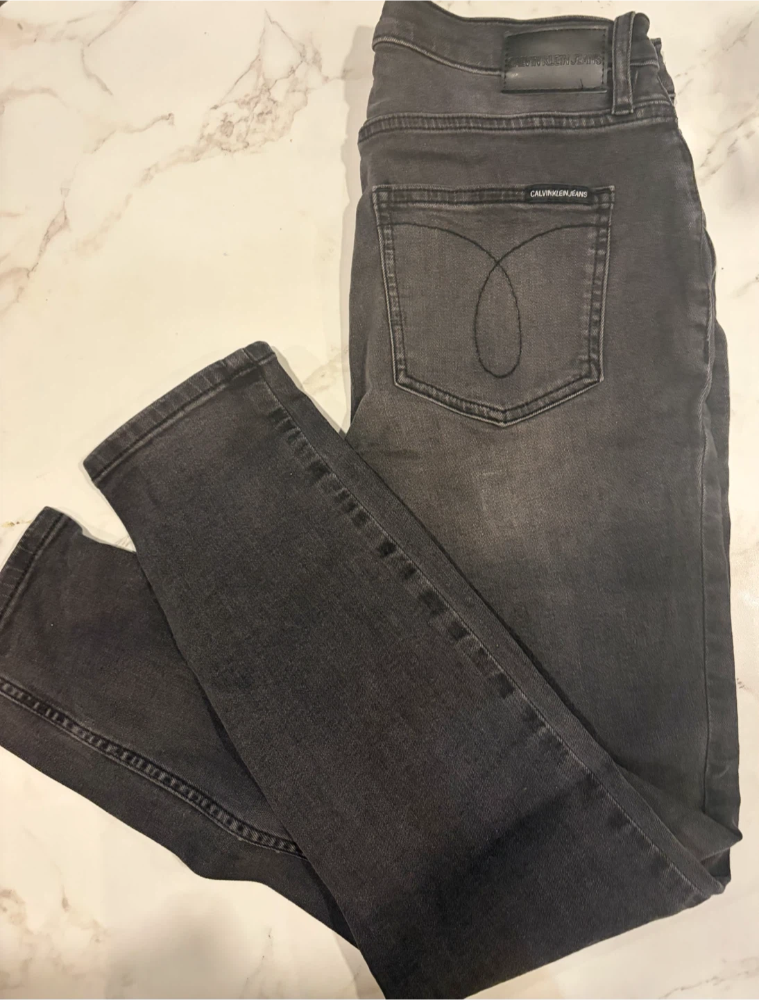 Calvin Klein Jeans Grey Denim Pants Size 6/28 - photo 2