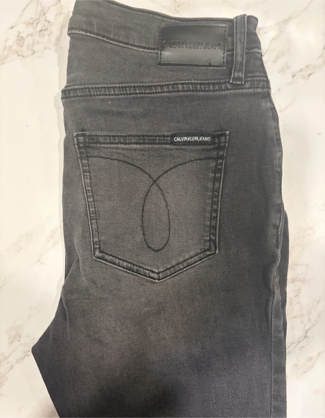 Calvin Klein Jeans Grey Denim Pants Size 6/28 - photo 3