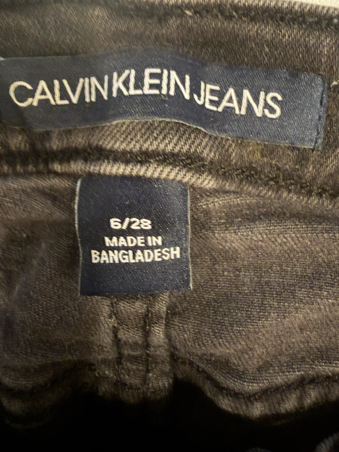 Calvin Klein Jeans Grey Denim Pants Size 6/28 - photo 4