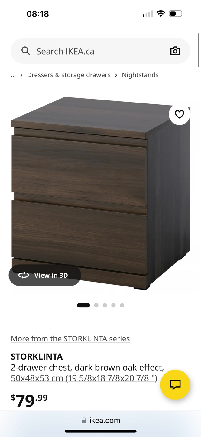 IKEA STORKLINTA 2-drawer chest- $85 for 2 - photo 4