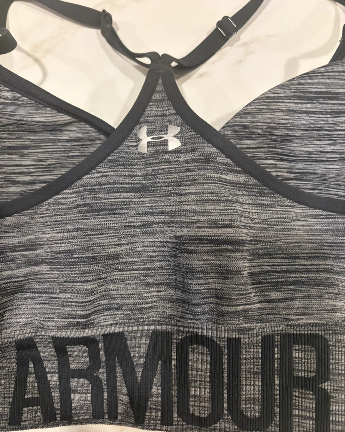 Under Armour Sports Bra - Grey Heather - photo 2