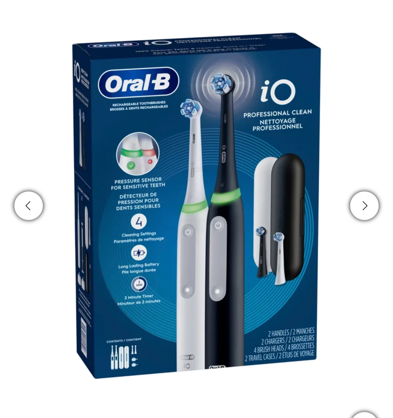 Oral-B iO Series Professional Clean Electric Toothbrush, 2-pack