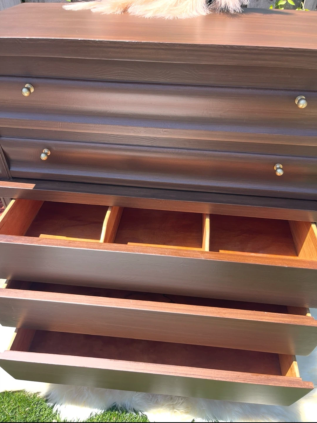 Restored United Furniture- 5 drawers tall boy dresser - photo 3