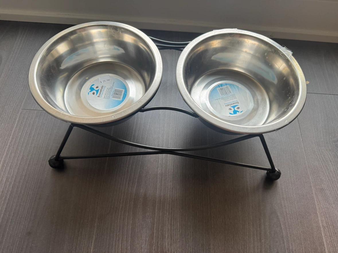 Free raised pet bowls