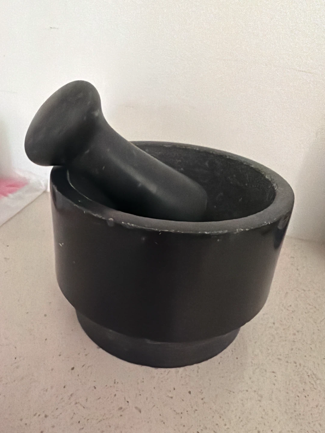Black Mortar and Pestle Set