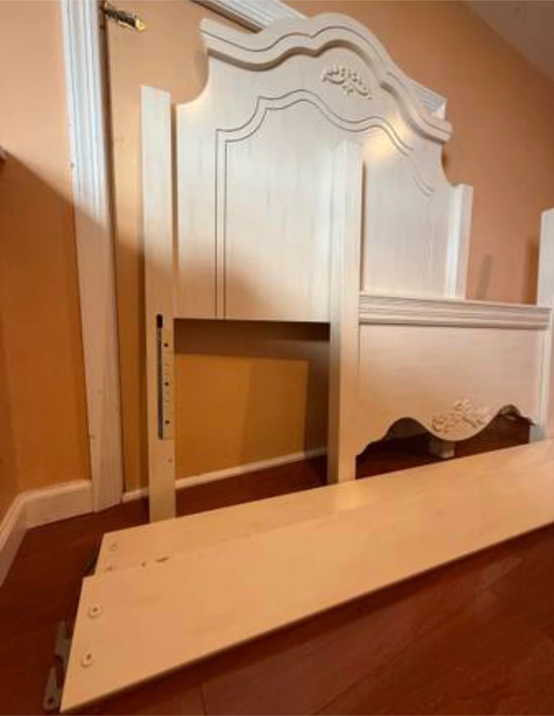 Antique Style Twin Headboard,sideboard and Footboard Set - photo 2