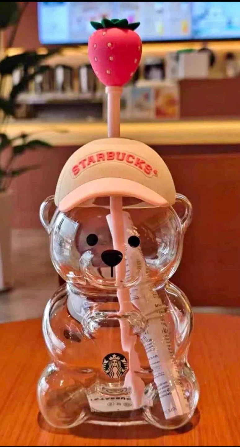 Starbucks Pink Bearista Glass Cup 2026 Limited Edition