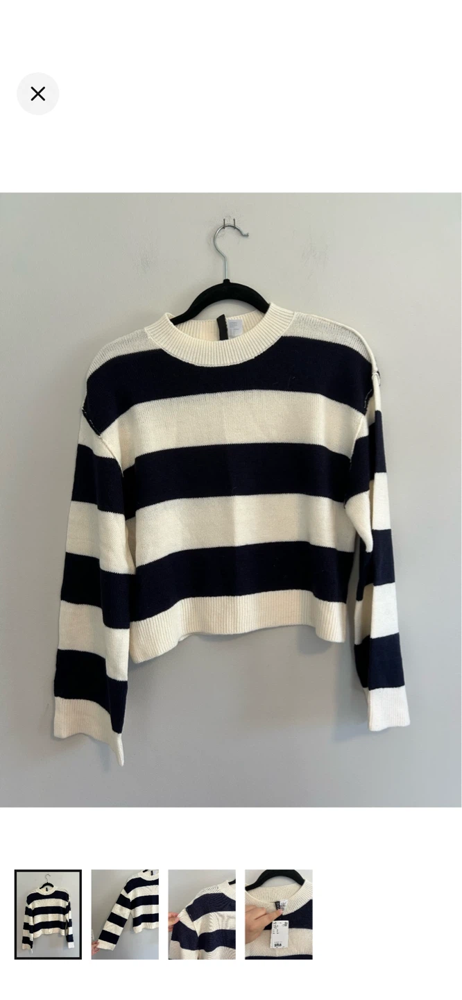 H&M Striped Sweater - Size S