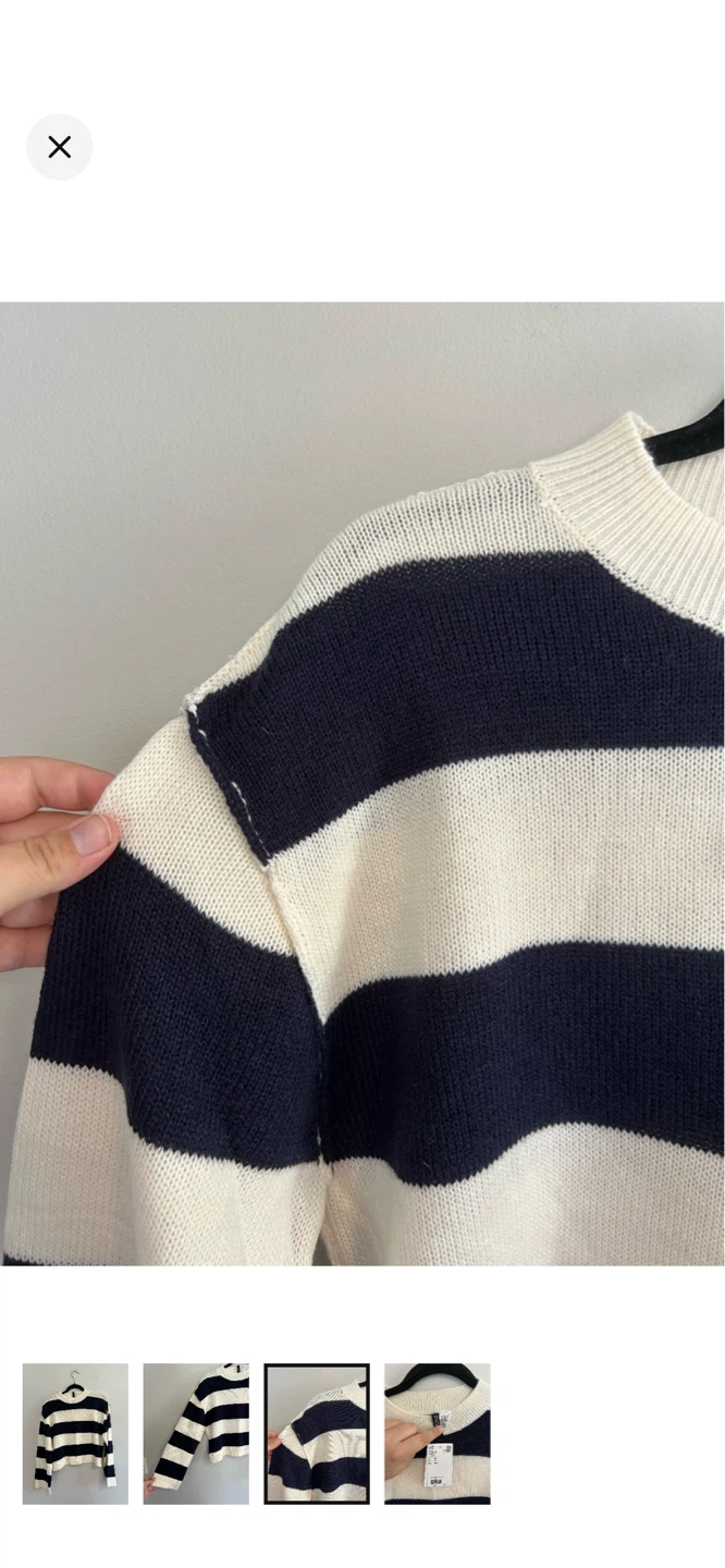 H&M Striped Sweater - Size S - photo 3